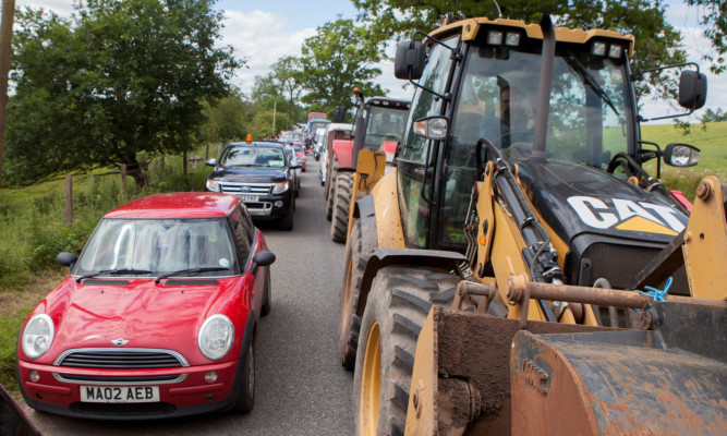 Festivals goers endured massive traffic jams around the site at Strathallan last year.