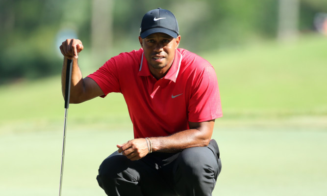 Tiger Woods during his final round at the TPC.