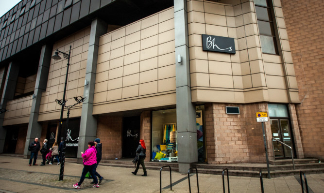 The BHS store at the Wellgate in Dundee.