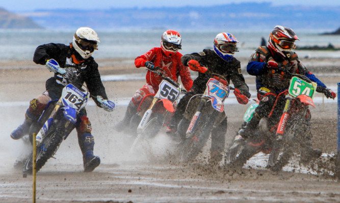 Action from the 2014 sand races.