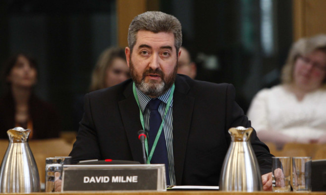 The Scottish Parliament's Petitions Committee takes evidence from David Milne.