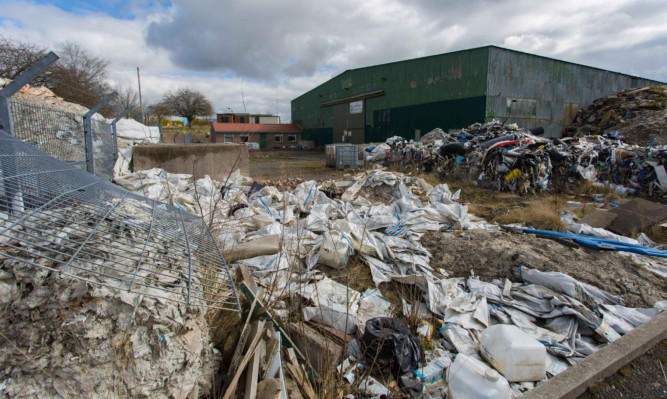 The dump site at the M90 Commerce Park.