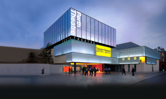 An artists impression of how the entrance to Perth Theatre on Mill Street would look.