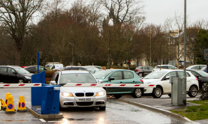 The barrier remains closed now at the South Inch car park.