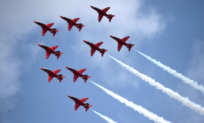 Organisers still need to raise £10,000 before the Red Arrows take to the skies over Arbroath.