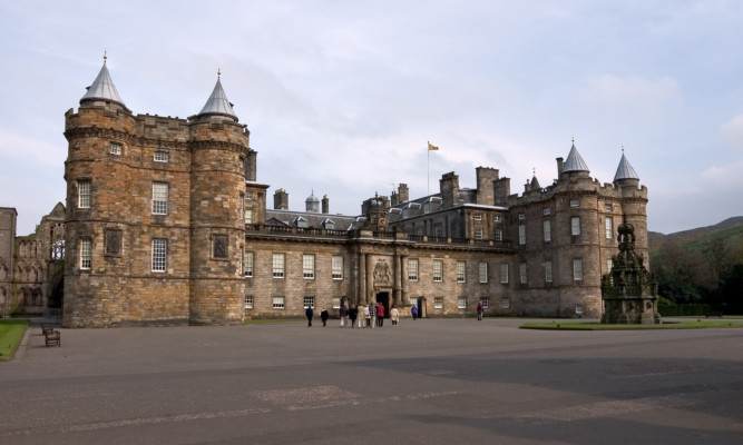The Palace of Holyroodhouse in Edinburgh.