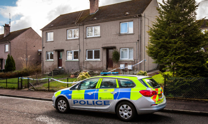 Police were called to Logie Crescent on Tuesday.