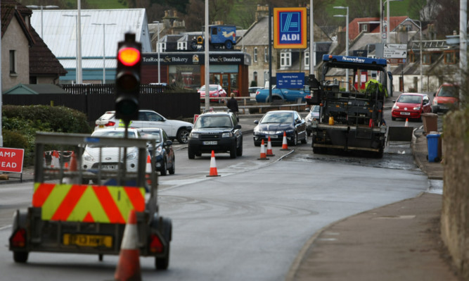 A new round of roadworks under way at South Road in Cupar is causing further disruption for motorists.