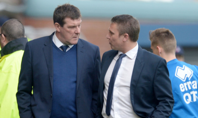 Tommy Wright with Lee Clark.