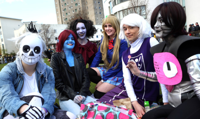 A group of friends at the event.