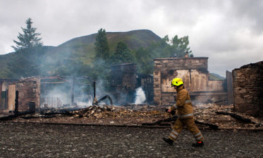 A fire destroyed the hotel in 2014.