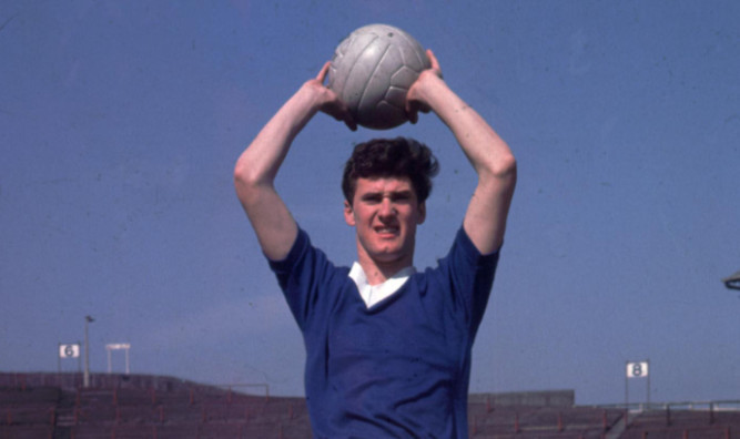 Jim Baxter in action for Rangers in 1962/63 season