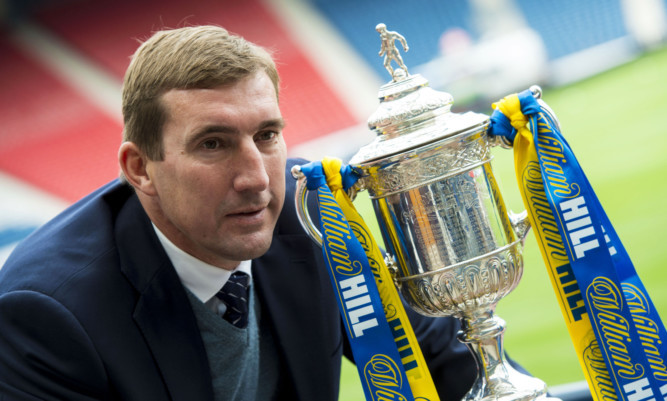 Hibernian Manager Alan Stubbs.