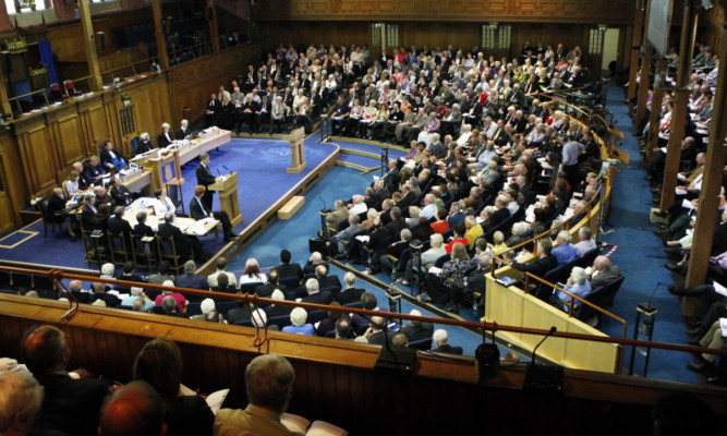 The Church of Scotland General Assembly will discuss the issue of gay clergy.