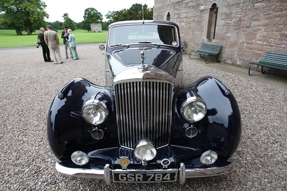 Kris Miller, Courier, 26/07/10, News. Picture today at Glamis Castle. The Castle was celebrating it's 60th anniversary of being open to the public today. Pic shows the Earl's 1955 Bugatti.