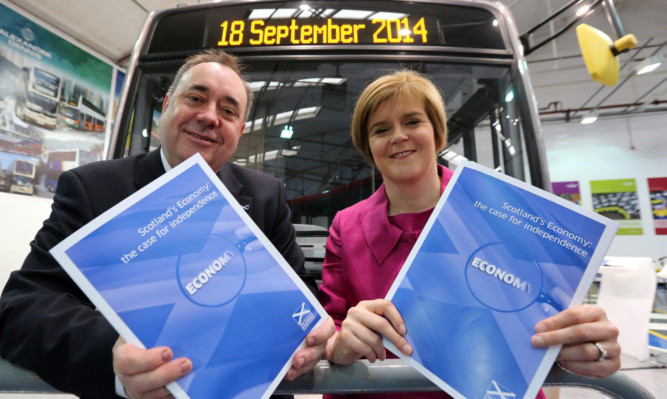 First Minister Alex Salmond and deputy Nicola Sturgeon launching the paper on Tuesday.