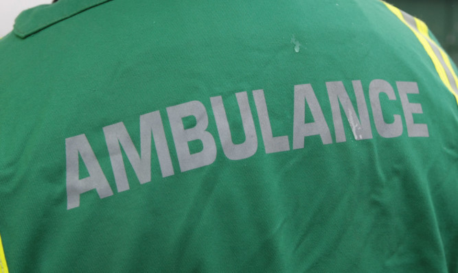 Kim Cessford, Courier - 13.02.12 - FOR FILE - pictured is the wording on the back of a Ambulance Technician attending an incident