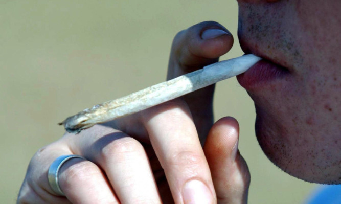 There has been a sharp increase in the number of Scots being admitted to hospital because of cannabis use.