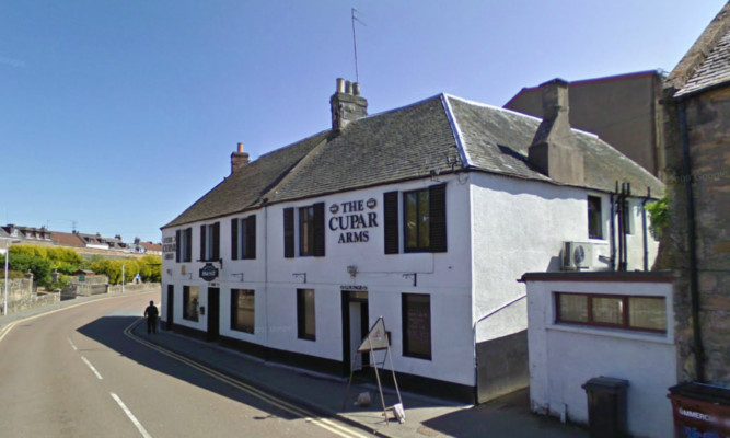 The centuries-old Cupar Arms has been badly affected by flooding.