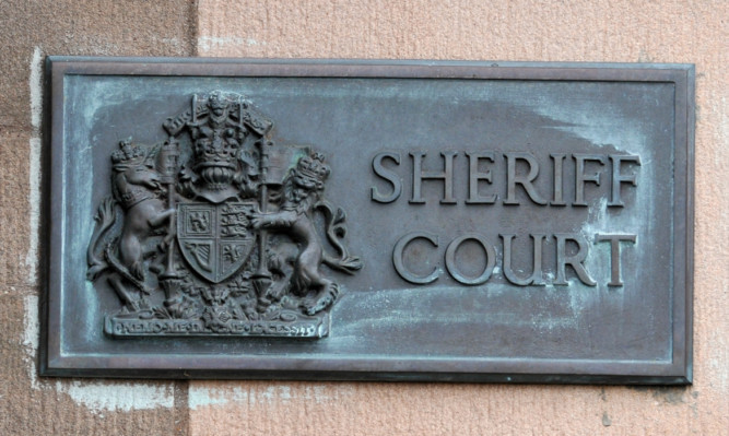 Kim Cessford - 03.05.12 - FOR FILE - pictured is the sign at Sheriff Court in Forfar