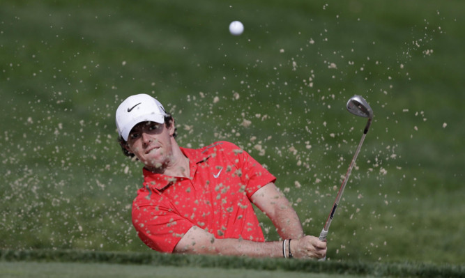 Rory McIlroy during his miserable first round.