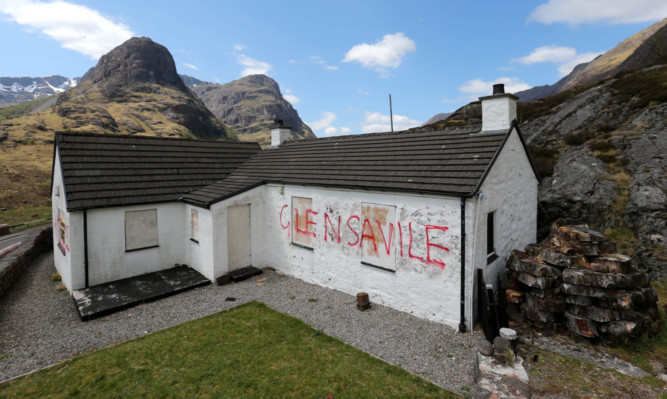 The cottage was targeted with graffiti after details of the Savile scandal emerged.