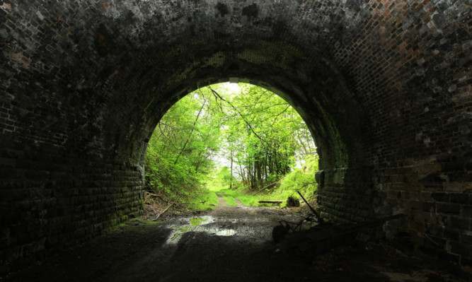 A disused tunnel near Glenfarg on the old line between Perth and the capital.