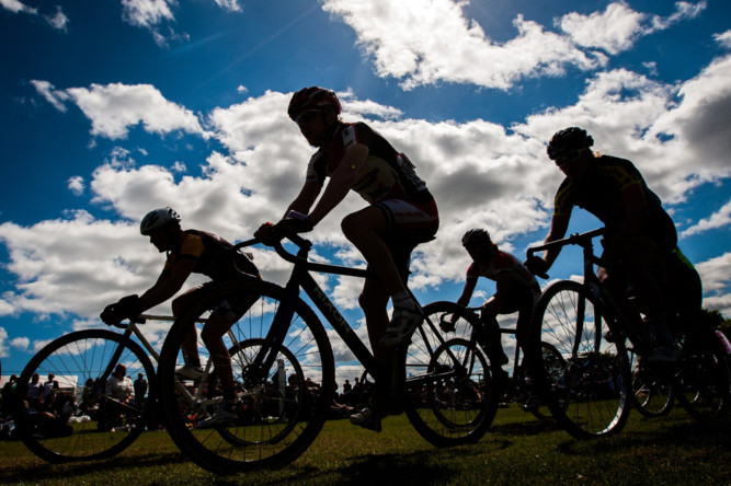 Markinch kicked off Fifes Highland game season in fine style on June 2. Good weather drew a large crowd to John Dixon Park for the event, which hosts the oldest pipe contest in Scotland. Photo shows cyclists during one of their racing events.