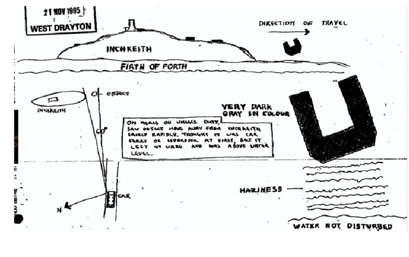 EMBARGOED TO 0001 THURSDAY AUGUST 5. Undated National Archives handout photo of drawings of UFO's released by the MoD. Eyewitness sketches of a rocket forming part of a possible alien invasion fleet and a space station covered in pulsating lights are included in newly-released files. PRESS ASSOCIATION Photo. Issue date: Thursday August 5, 2010. See PA story RECORDS UFO Sketches. Photo credit should read: National Archives/PA Wire