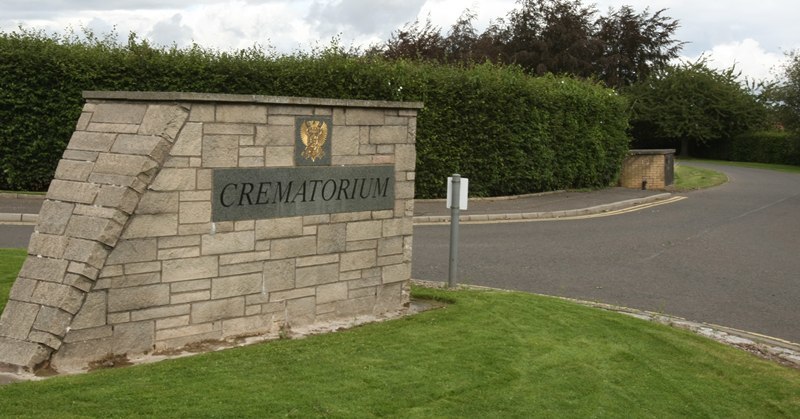 Pic shows the entrance to Perth Crematorium.