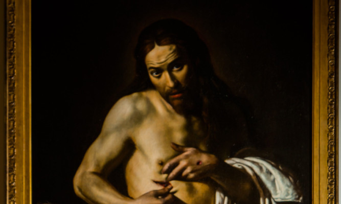 The 17th century oil painting 'Christ displaying his wounds'.