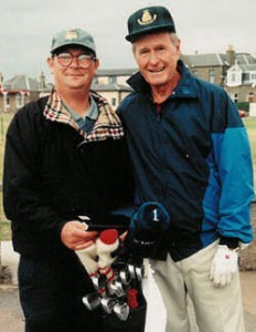 Mr Roy, left, with US President George H.W Bush.