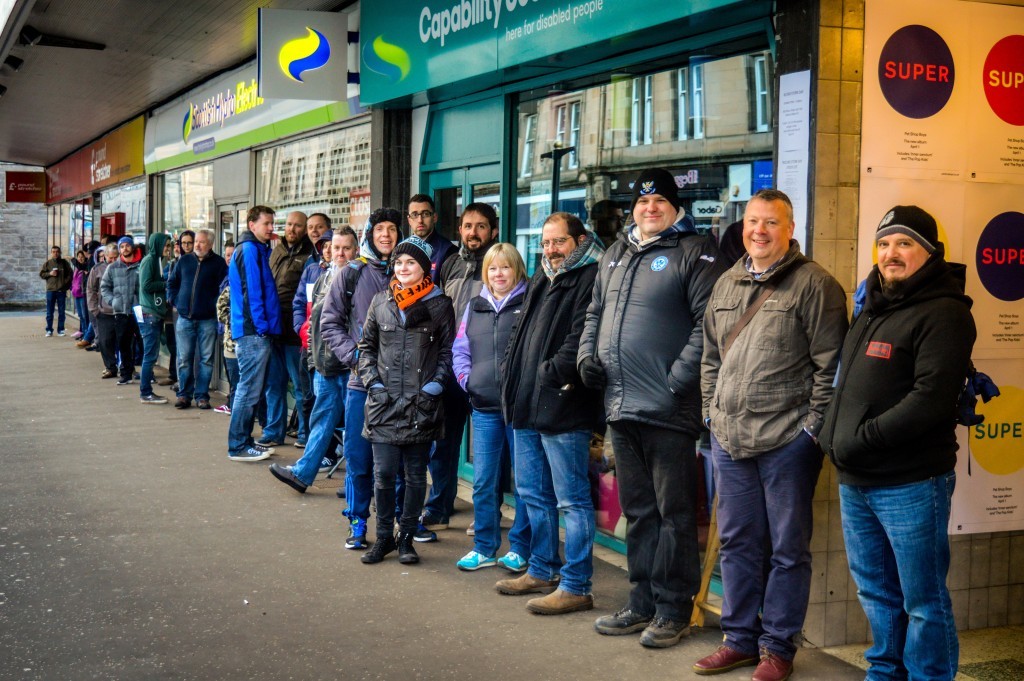 Queues outside Concorde on Record Store Day in Perth