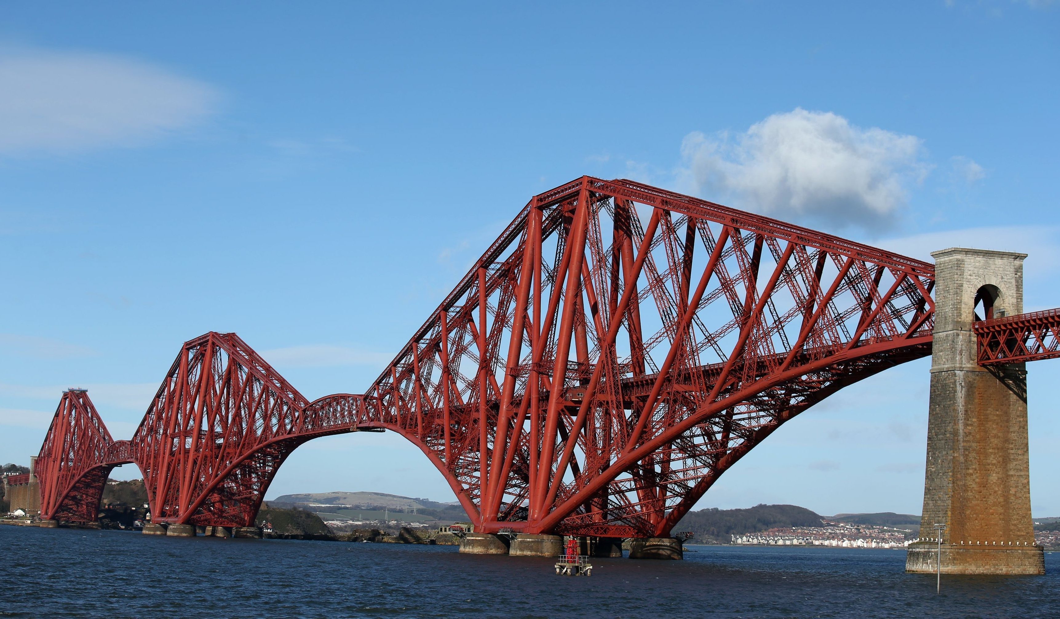 A person was on the line on the Forth Bridge
