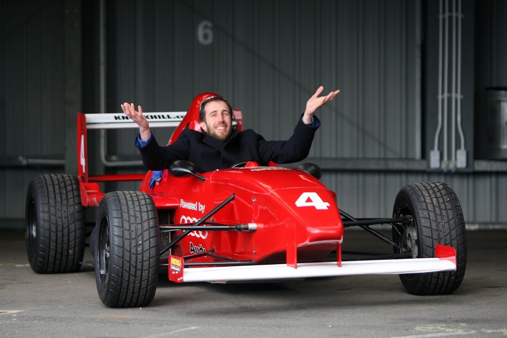 The single-seater proves too small for Jack.