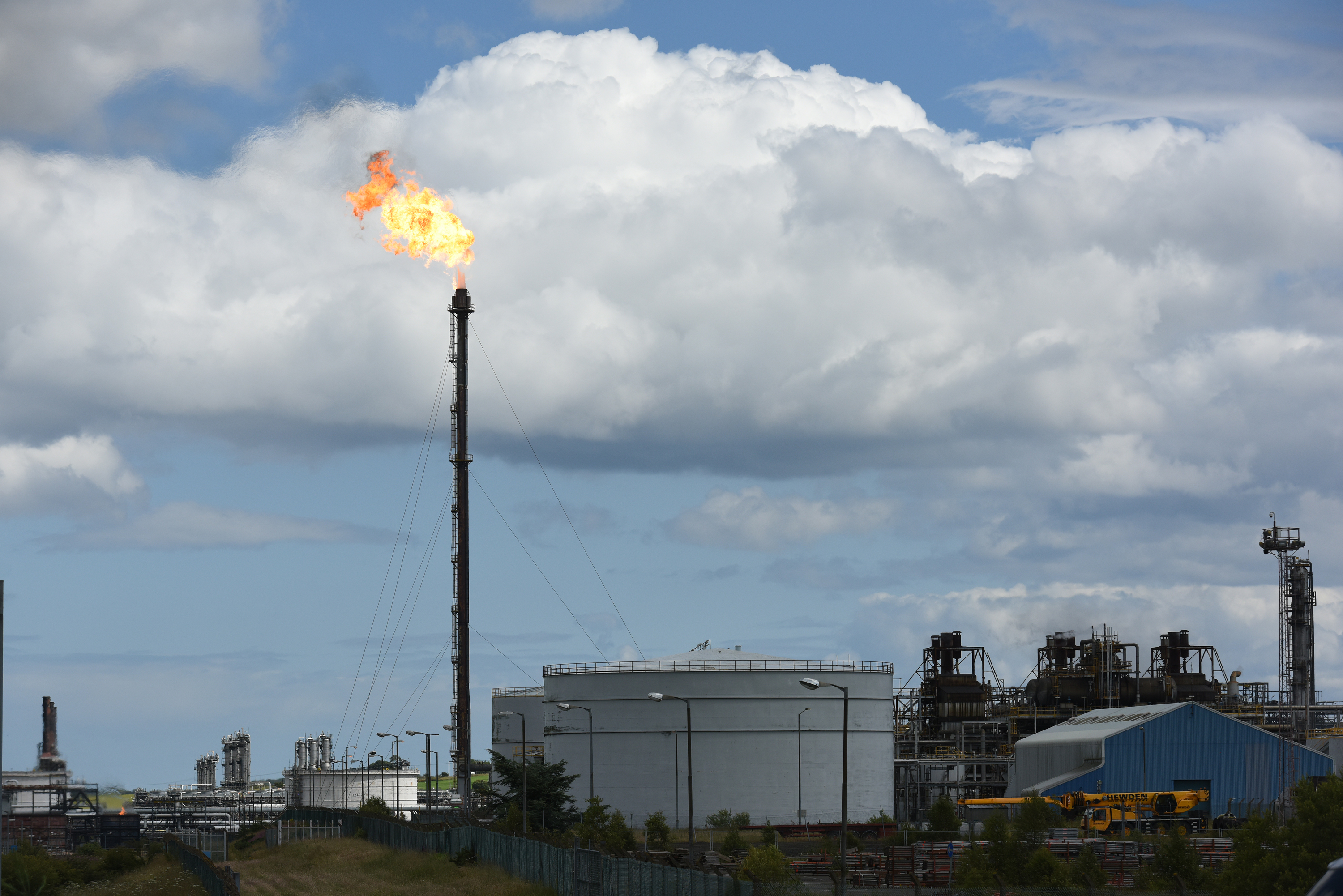 flaring can be seen for miles