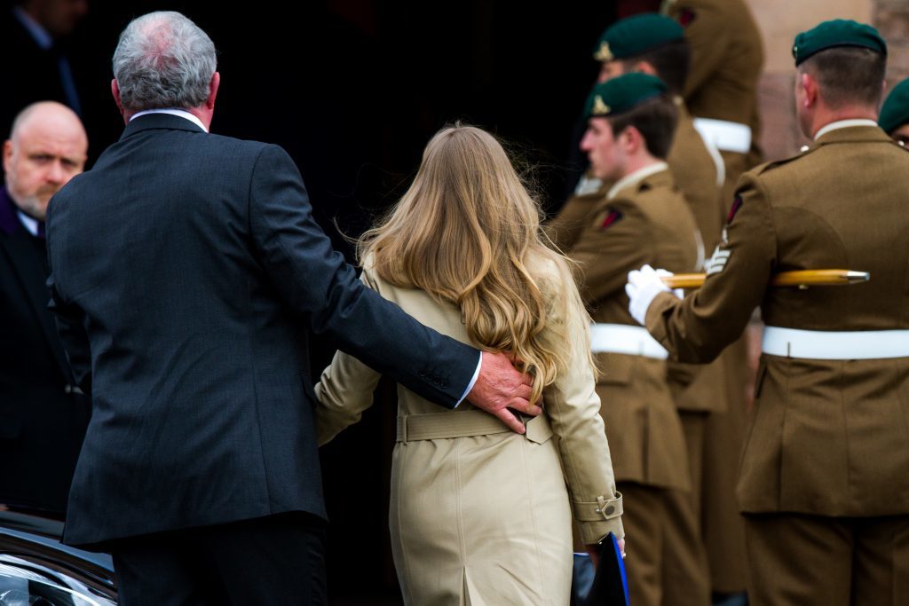 Hundreds of mourners paid their respects to Captain Seath.