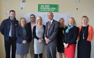 Professor Connell with the visiting group at Arbroath Infirmary