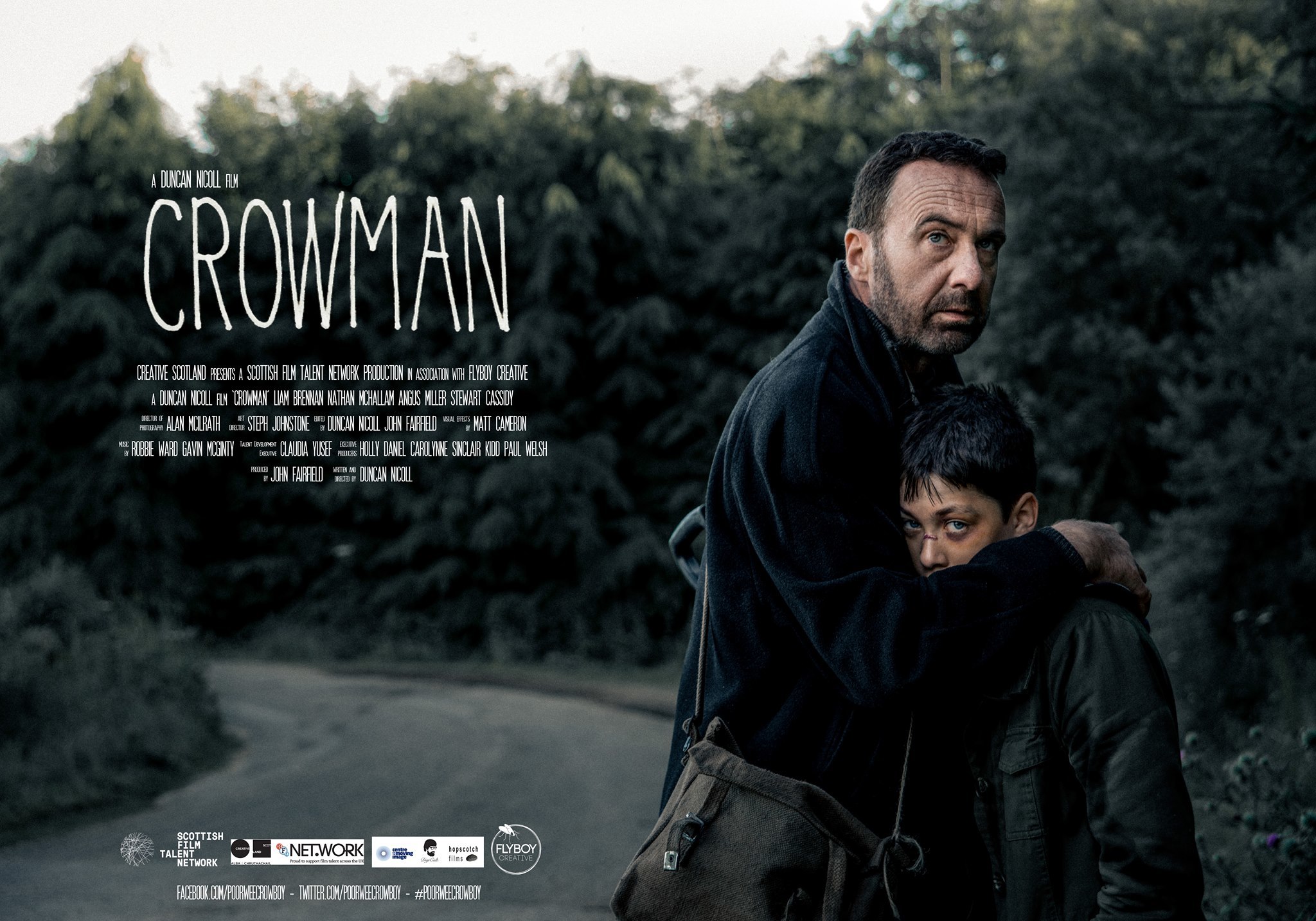 Crowman will have its world premiere at the Edinburgh International Film Festival next month before a second screening in Hollywood. The striking film poster image was taken by Steve Galloway.