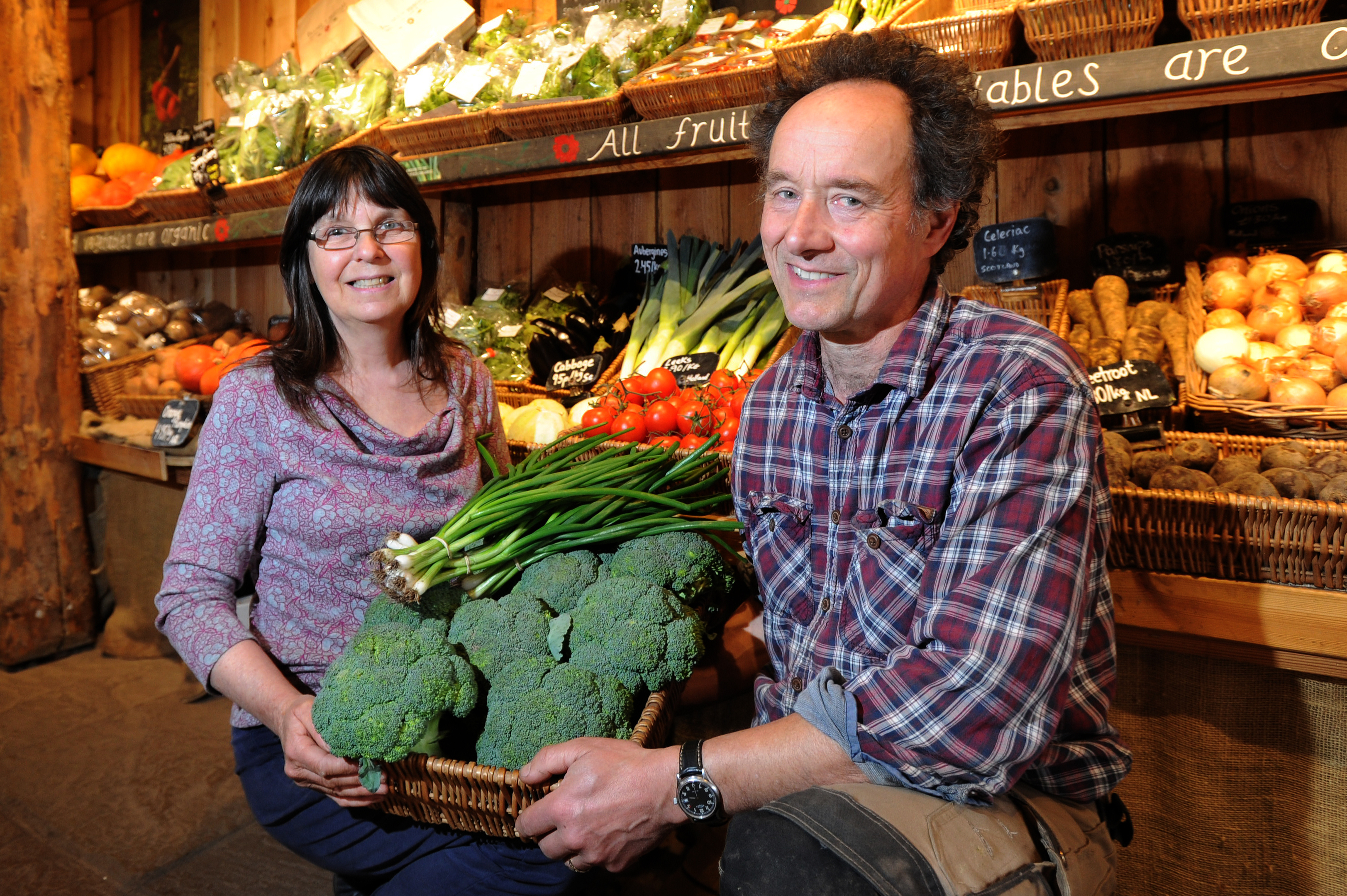 Judy and Bruce Bennett in the UK's top organic shop  
 Picture: Kim Cessford