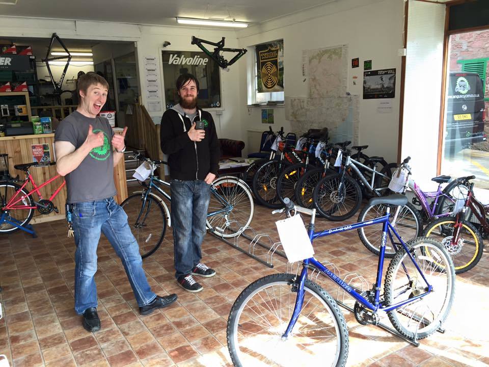 A busy open day on Saturday saw most of the Hub's recycled bikes sold to new owners.