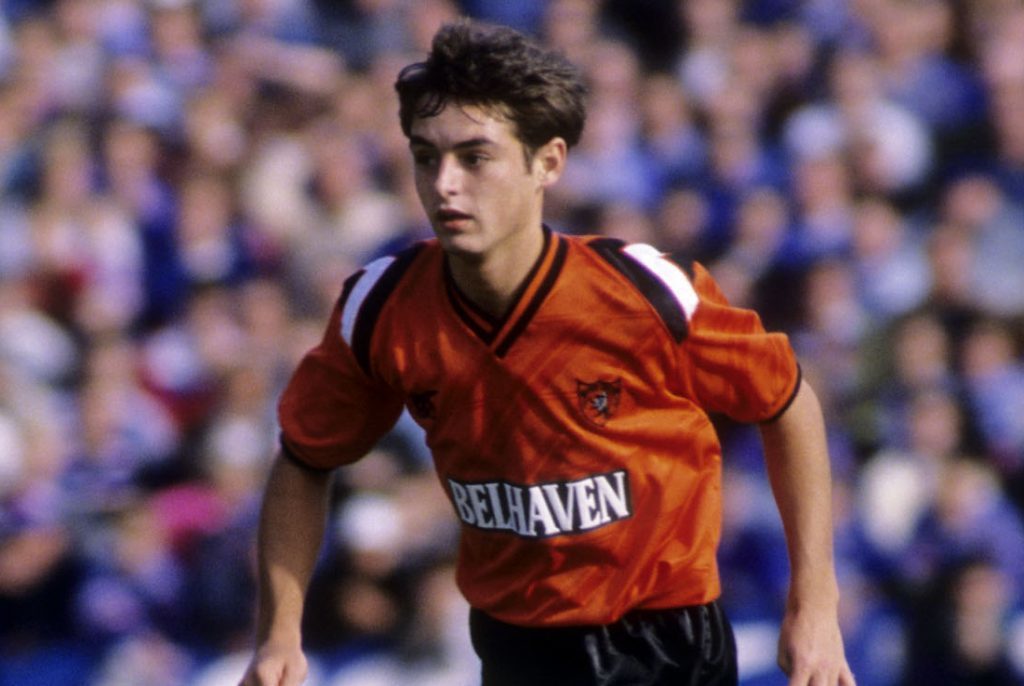 Ray McKinnon playing for United in 1990.