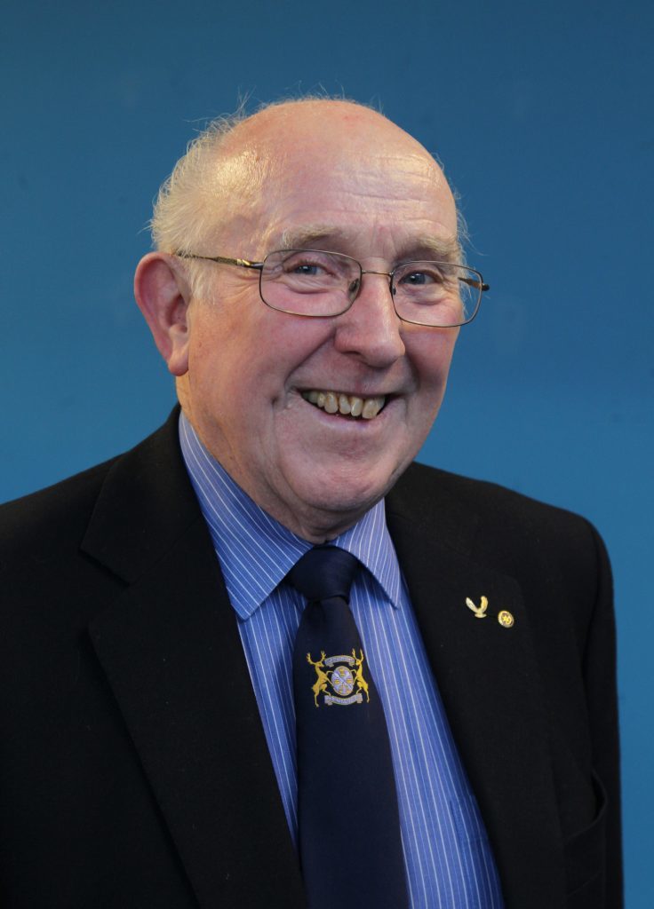 Forfar ATC present an award to Forfar baker Bill McLaren, of the famous town firm, for his stalwart support to 2231 Squadron over many years. Pic shows Bill McLaren.pic Paul Reid