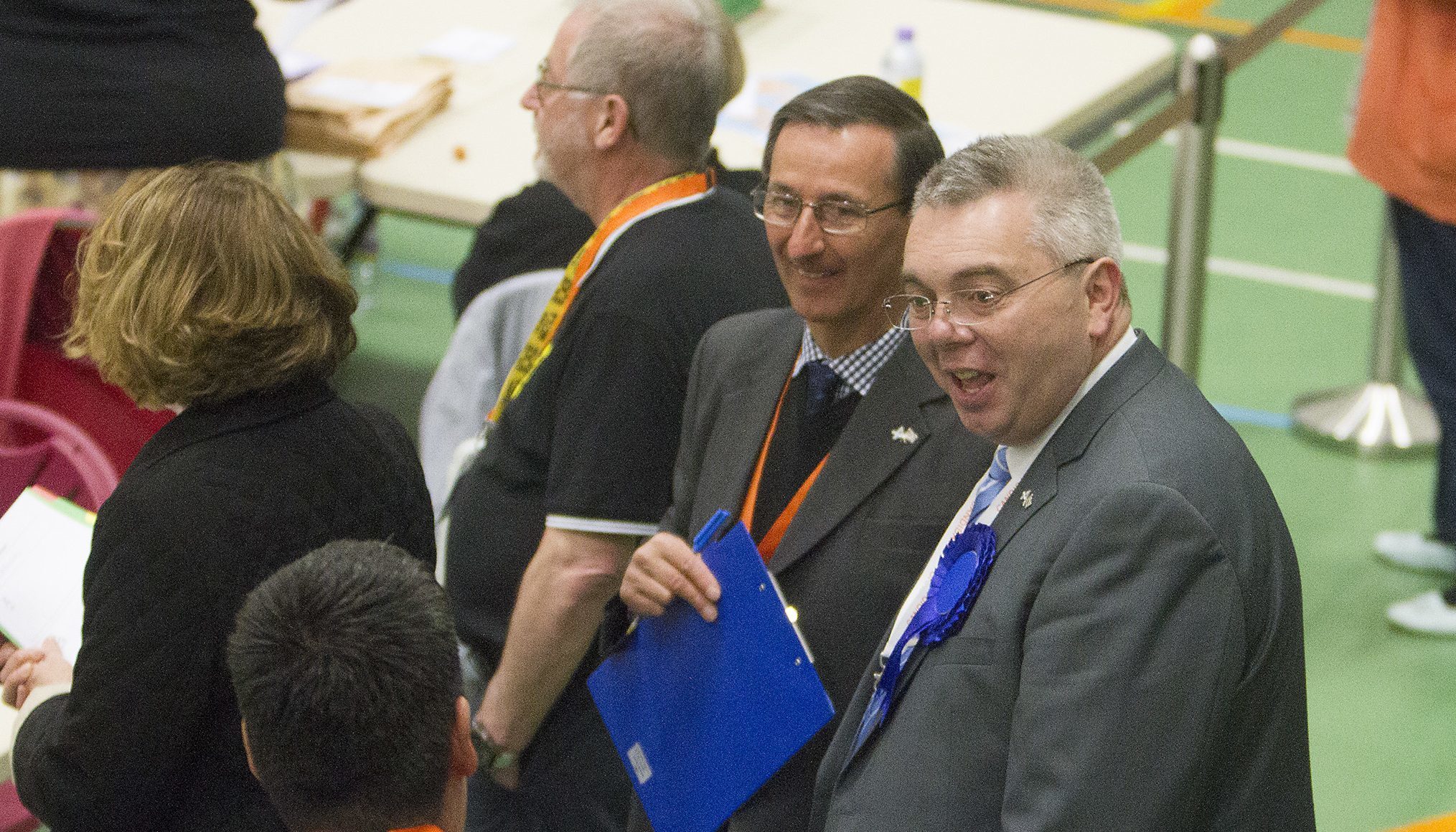 Conservative MSP Alex Johnstone at the Angus count