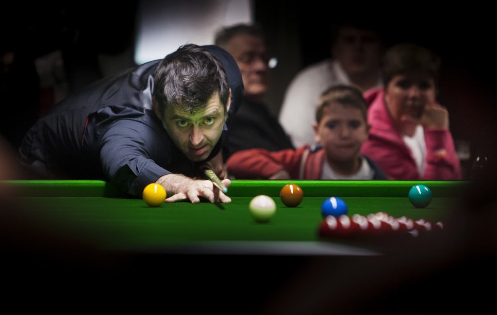 Snooker star Ronnie O'Sullivan at Shots Snooker Club in Arbroath...pic Paul Reid