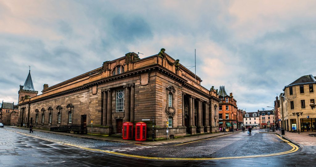 Steve MacDougall, Courier, Perth City Hall, Perth. General View. Exterior picture. Panorama picture. Byline is a must! ;)