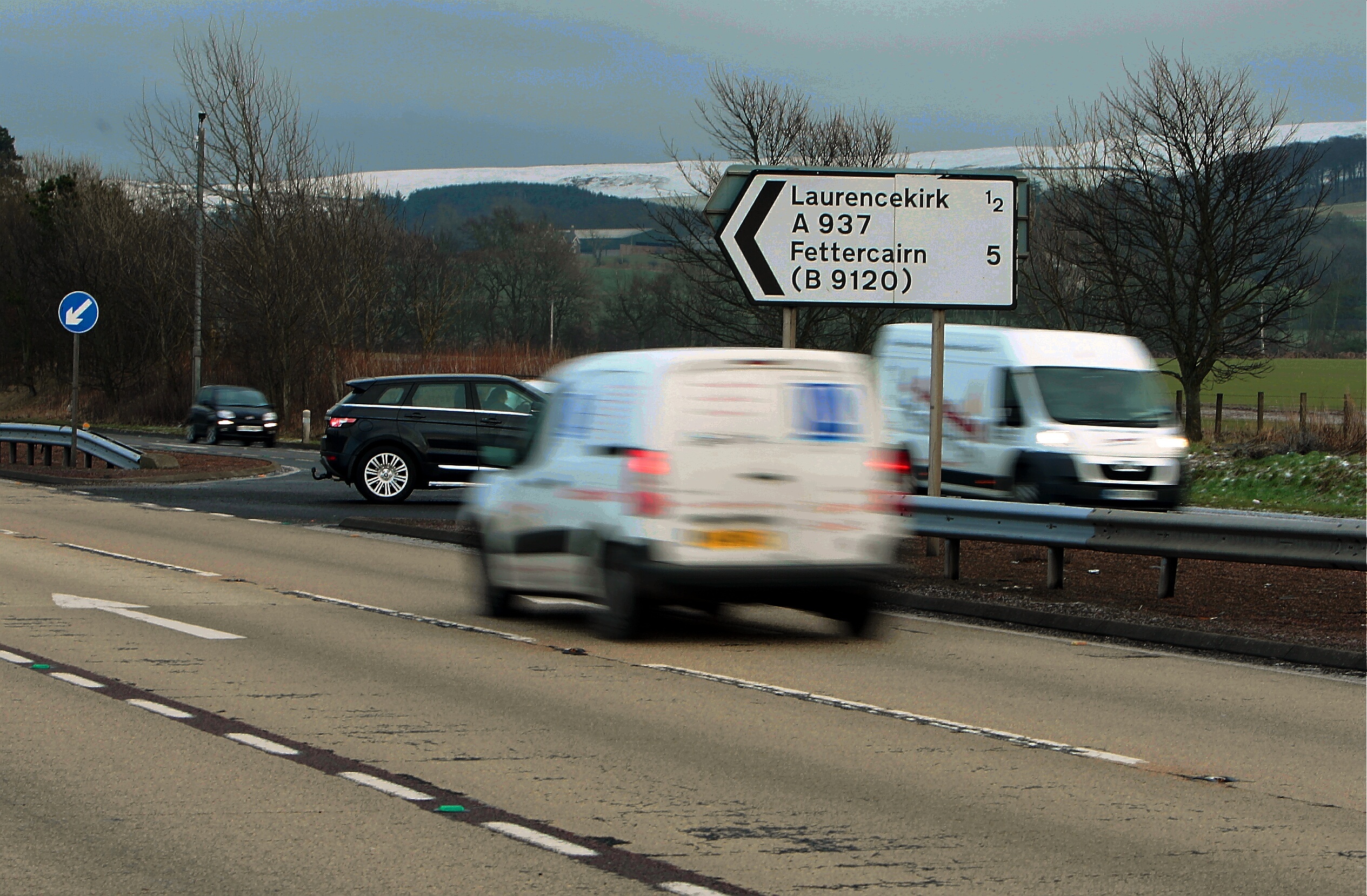 The A90 at Laurencekirk, which is set to benefit from cash to build a new junction to the south.