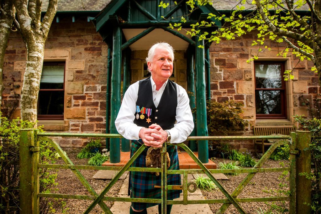 Graham Haddow at his home in Liff.