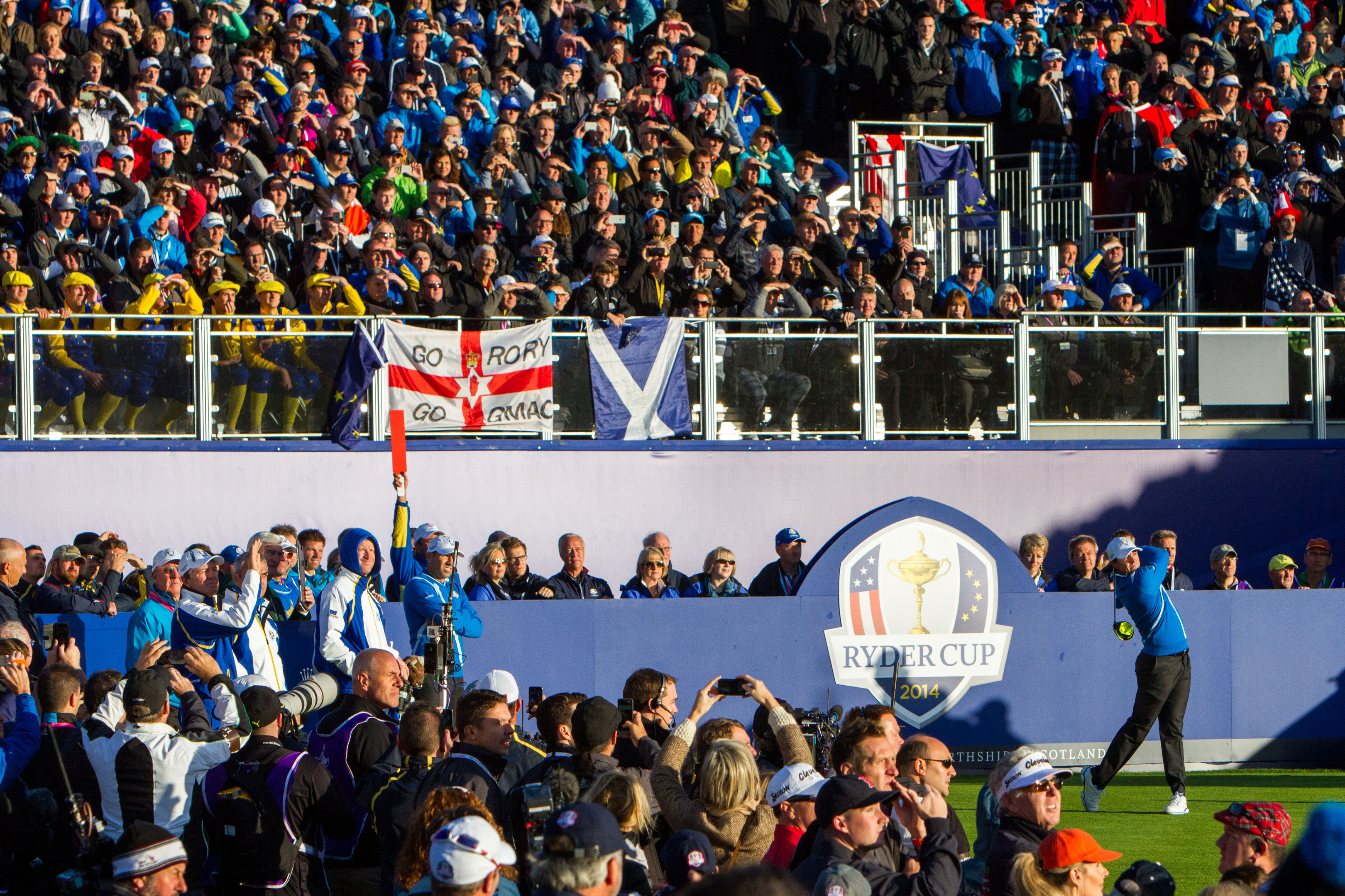 The Ryder Cup in Gleneagles helped boost spending figures.