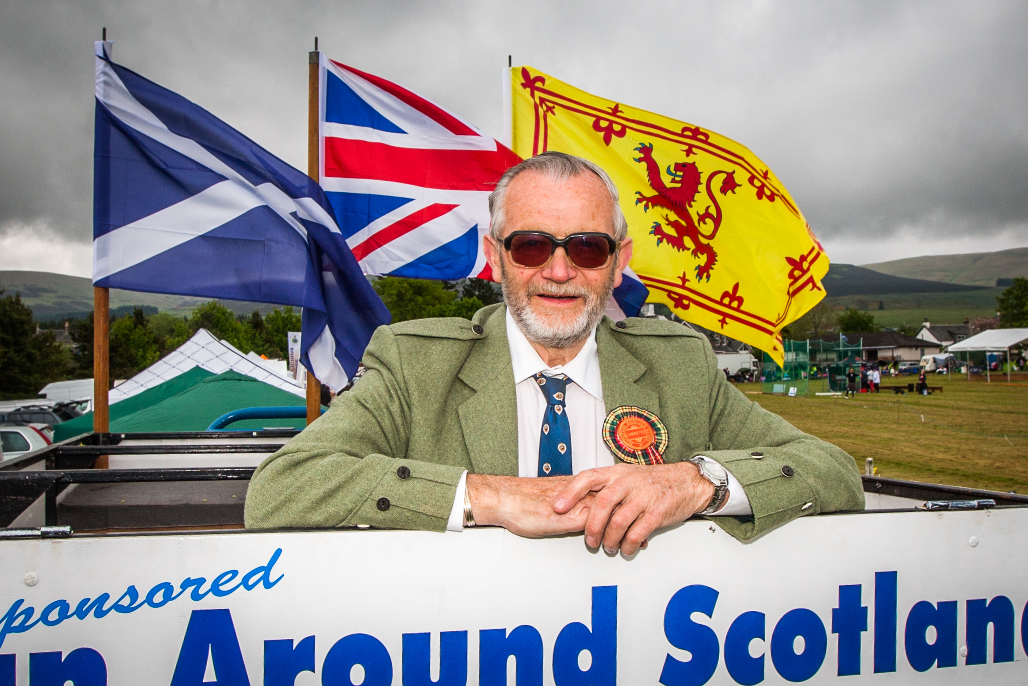 David previously drove the tractor from John O' Groats to Land's End